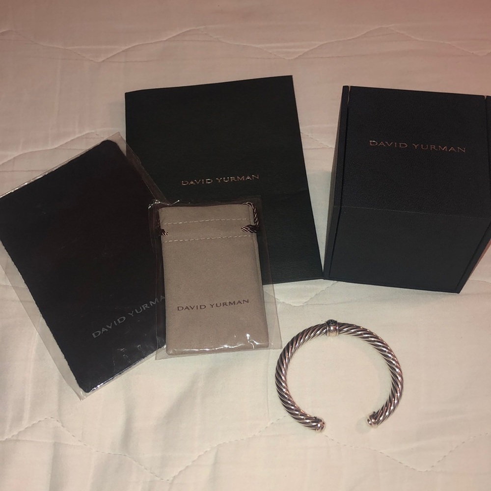 DAVID YURMAN Beautiful black diamond cuff bracelet - Picture 2 of 6